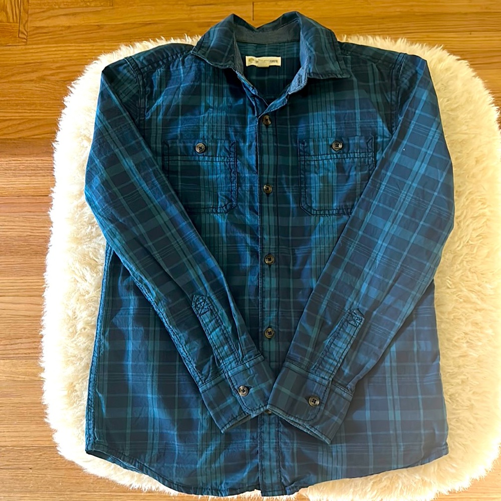 Tucker + Tate boys plaid button-down, size 7.  Like new.  Purchased at Nordstrom